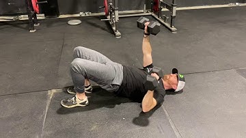 Alternating DB Floor Press + Glute Bridge