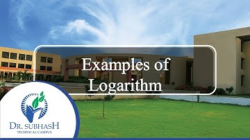 Basic Mathematics :: Lecture 2 : Ch-1 : Logarithm : Examples of logarithm- By S M Ramchandani