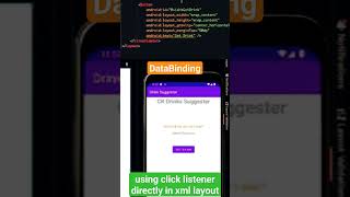 ViewModel Click directly from XML #android #databinding #shortvideo #shorts