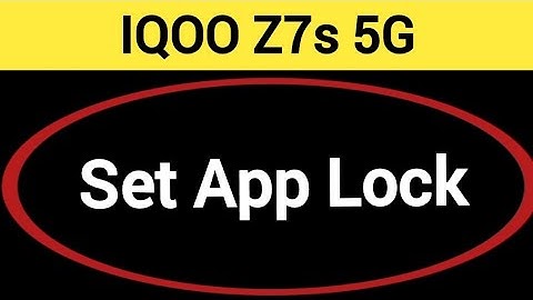 how to set App lock, iqoo Z7s 5G me Applock kaise set kare