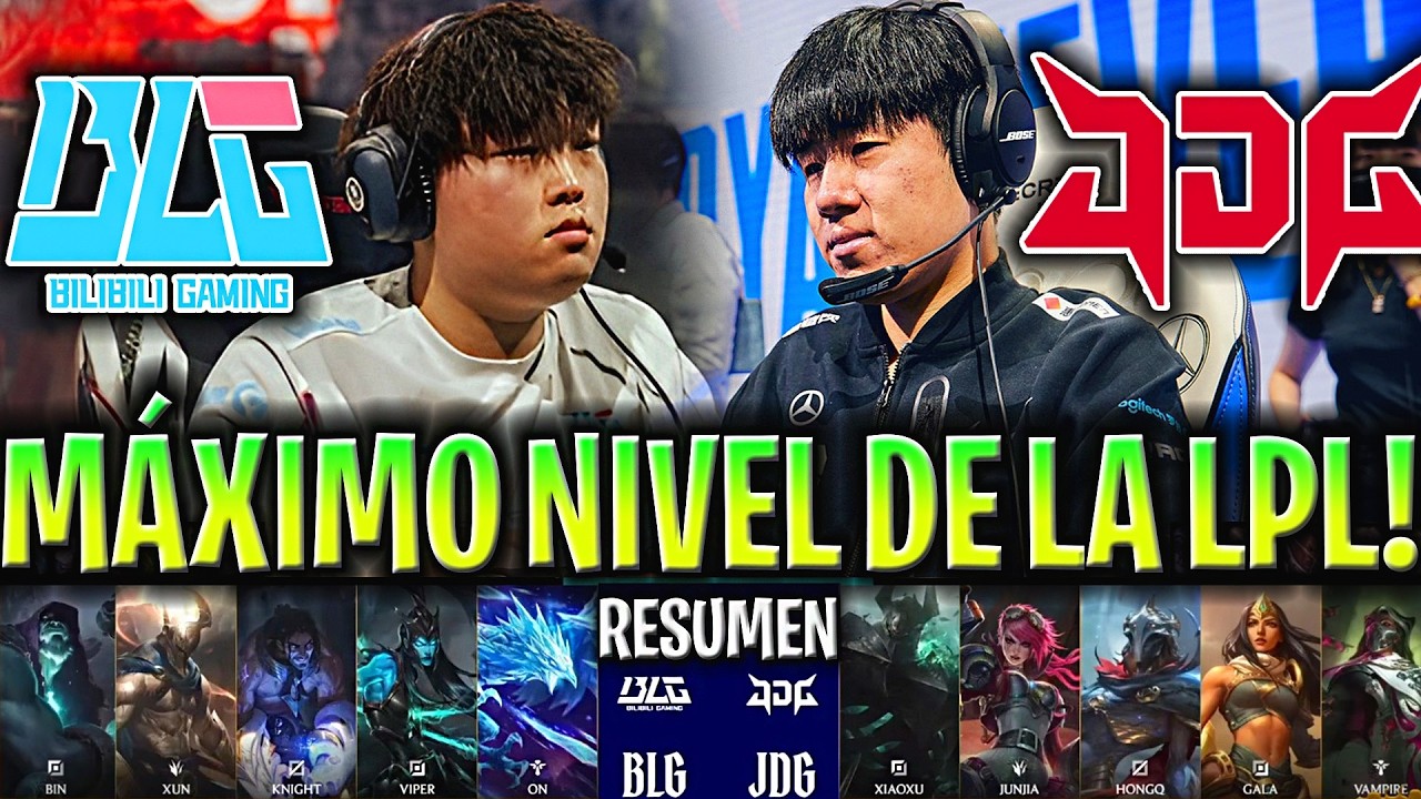 SERIE DE MÁXIMO NIVEL PARA LLEGAR A LA FINAL DE LA LPL! | BLG vs JDG Resumen Completo LPL Playoffs