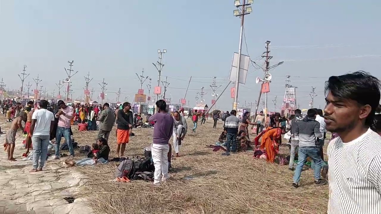 माघ मेला प्रयागराज 2026 #### 13 जनवरी संगम नोज पर इतना ज्यादा भीड़??????🥱🤔🫡🤔🫡🤭🤭🤭