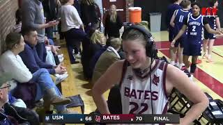 Bates College's Elsa Daulerio scores 1,000th point + interview