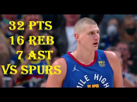 Nikola Jokic 32 Pts 16 Reb 7 Ast San Antonio Spurs vs Denver Nuggets HIGHLIGHTS