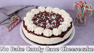 No Bake Candy Cane Cheesecake Recipe