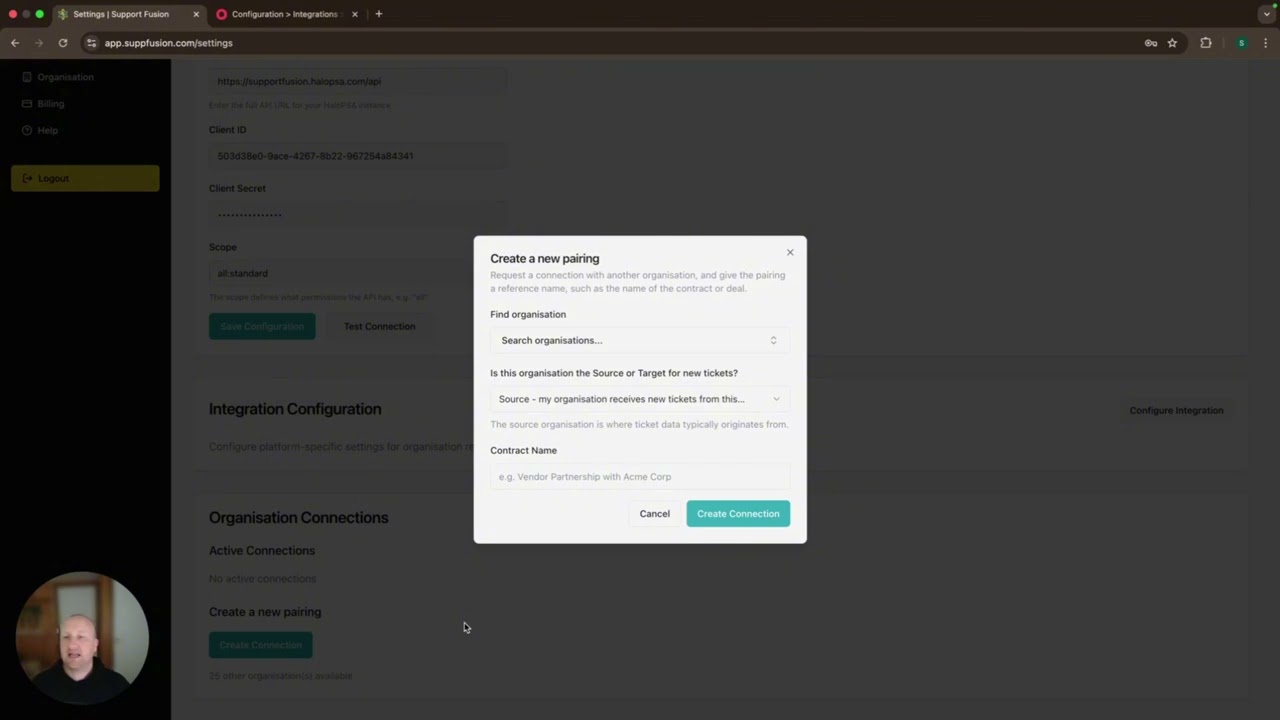 Getting started with Support Fusion
