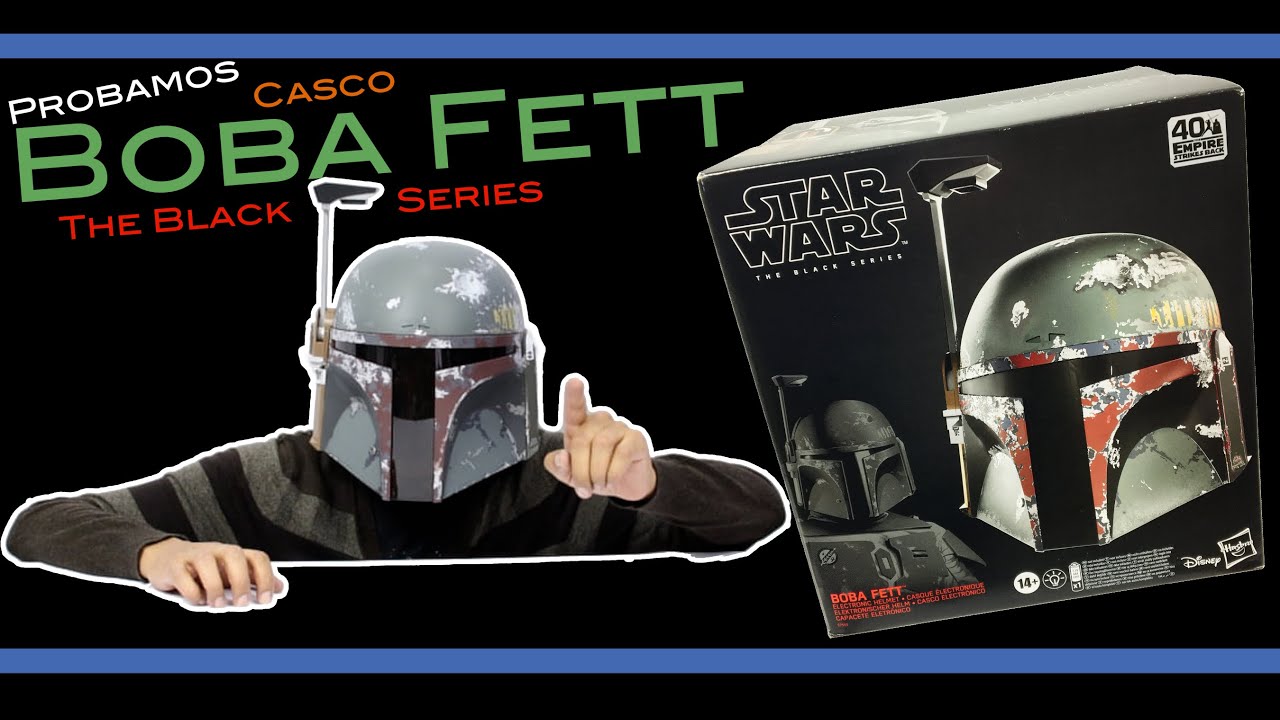 Detector Similar Milímetro Como funciona CASCO BOBA FETT Black Series Ep 5 Star Wars Unboxing Hasbro  en Español - YouTube