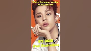 BTS JIMIN illustration tutorial #bts #shorts