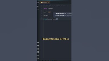 Display calendar using #python. #coding #programming #python #shorts #reels #trending