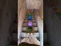 👣🎈💥Challenge the staircase obstacle course and pop the colorful balloons!#shorts