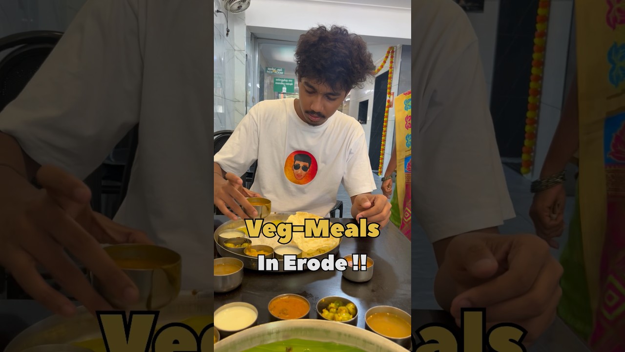 ⁣BEST VEG-MEALS SPOT IN ERODE !!