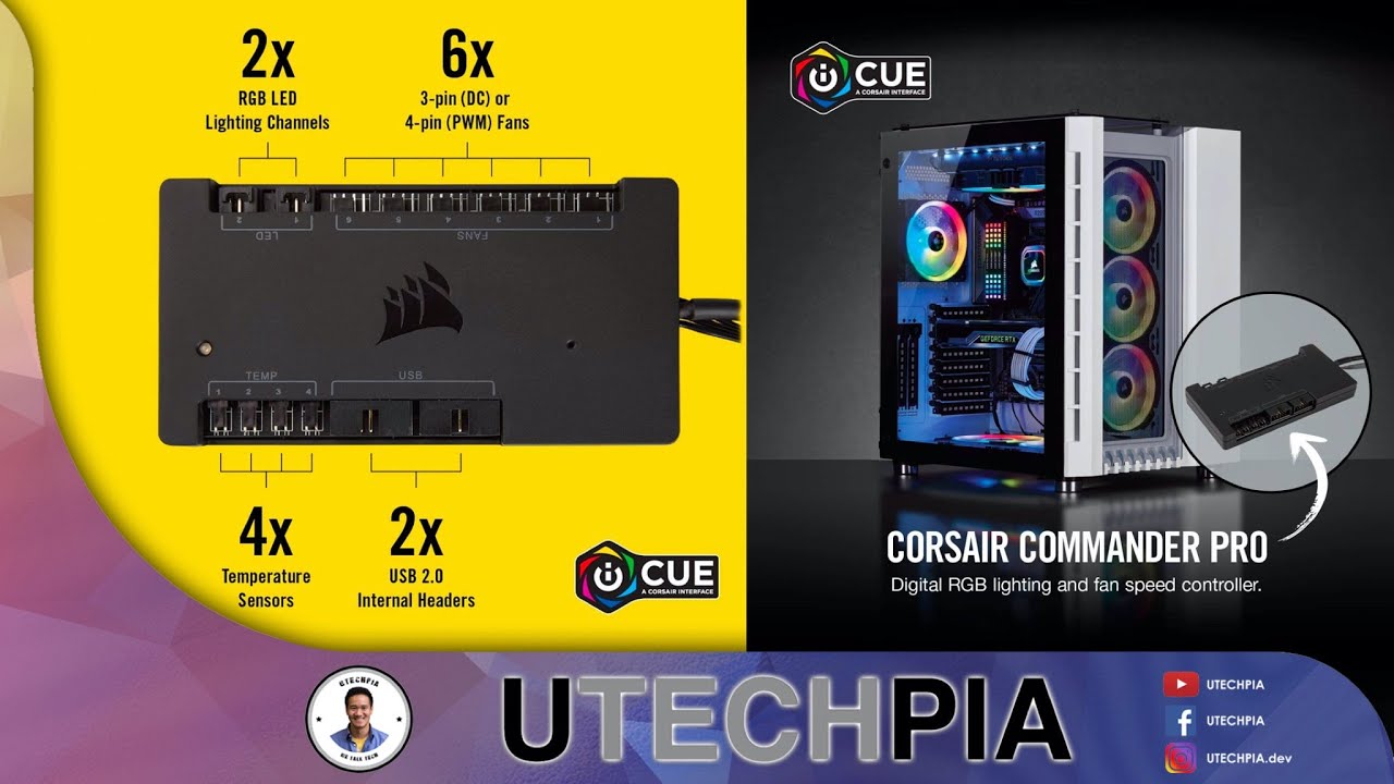Unboxing Corsair Commander Pro - Digital RGB Lighting and Fan Speed  Controller