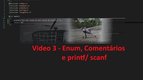 Linguagem C/CPP - Enum, Comentários, printf e scanf