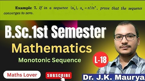 #18| The sequence a_n=n!/n^n is Convergent|Sequence a_n=n!/n^n converges to zero| Cauchy