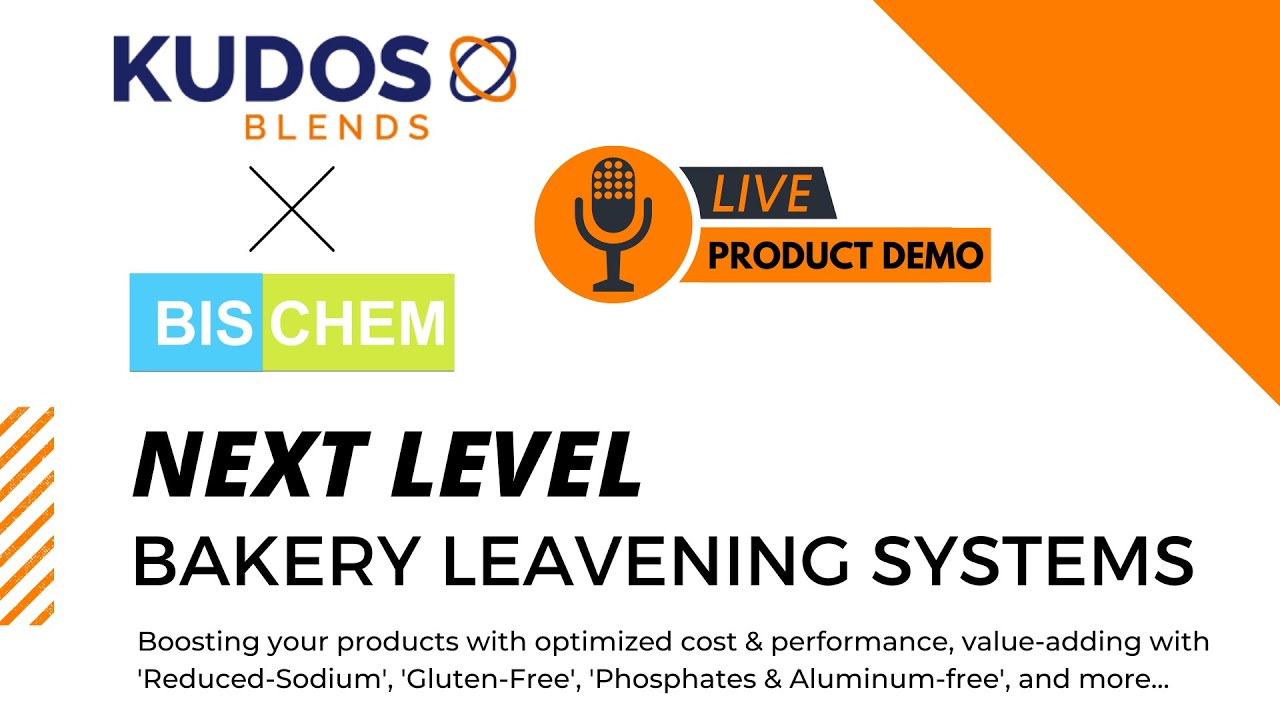 Kudos Blends x Bischem Product Demo - Next Level Bakery Leavening Systems