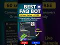 BEST Discord FAQ Bot 🚀 Setup in 60 Sec • Auto Q&A + Admin Powered FREE Tutorial
