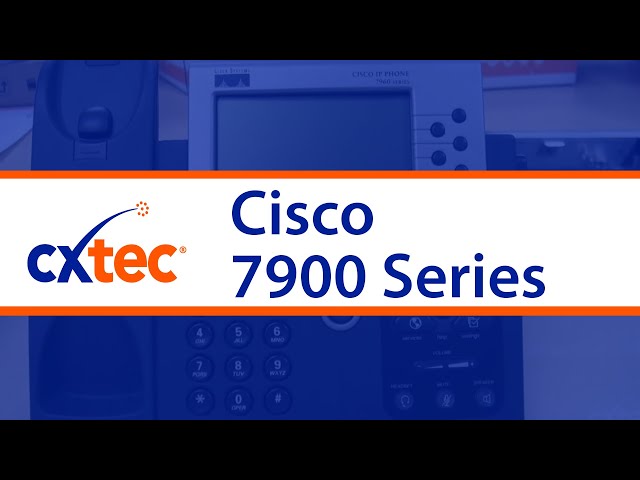The Cisco 7900 Phone Series: Product Overview