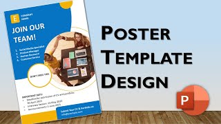 How to Make a Job Poster in PowerPoint | PowerPoint Poster Template Design