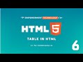 HTML Part 6 Table in HTML| Learn HTML From Zero | Celikdey Official