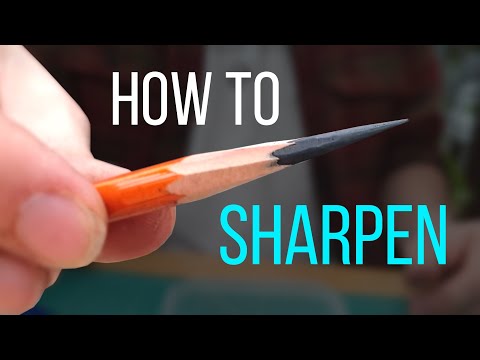 ✏️ How to Sharpen a Pencil With a Knife (for Drawing)