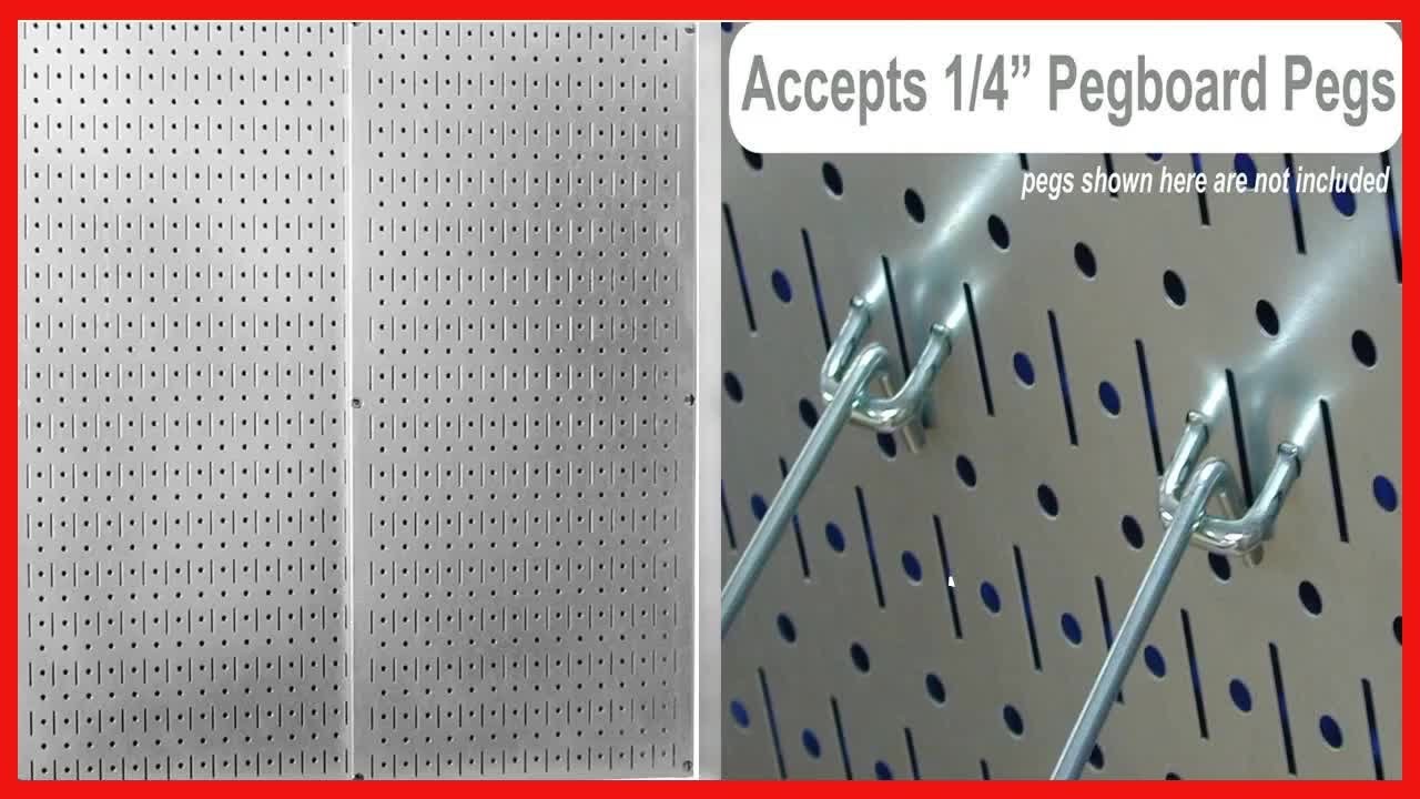 Wall Control 30 P 3232GV Galvanized Steel Pegboard Pack