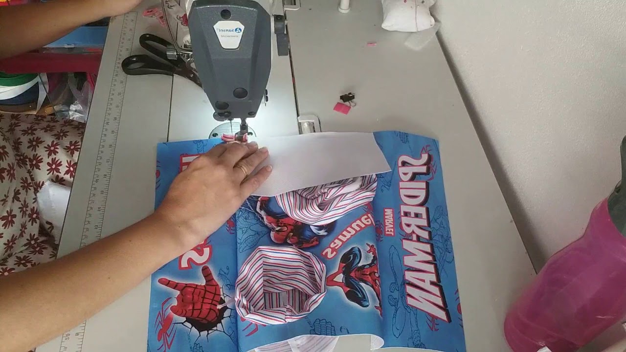 Almofada de pipoca dublada fácil.