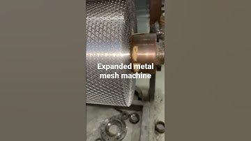 Expanded metal mesh machine