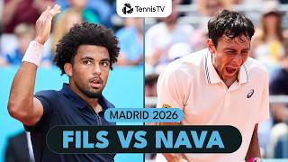 Arthur Fils vs Emilio Nava Match Highlights | Madrid 2026 Wealth