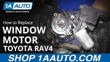 How to Replace Front Window Regulator Motor 05-16 Toyota RAV4