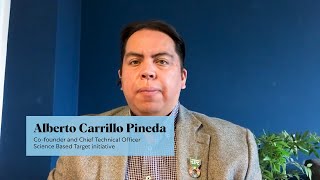 Alberto Carrillo Pineda (SBTi) - Science as a guide for ambitious corporate climate action