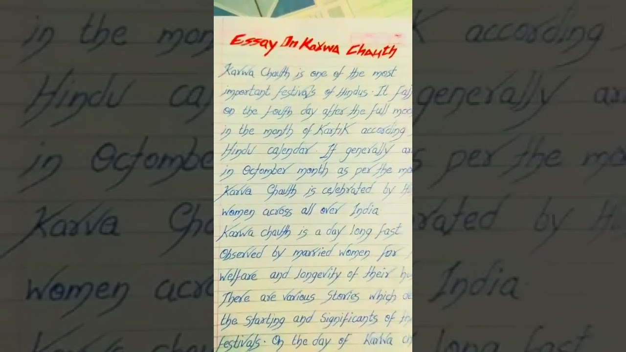 10 lines Essay on Karva chauth 