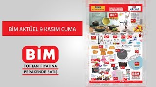 BİM Aktüel 9 Kasım 2018 Perşembe