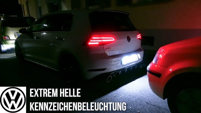 VW Golf 7 LED Kennzeichenbeleuchtung Nachrüstpaket