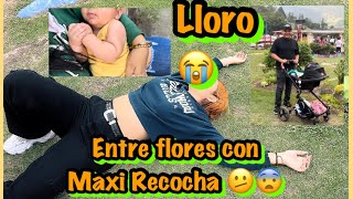 ENTRE FLORES CON MAXI RECOCHA Lloro Mucho y toco parar 🫤😱 MAIYE TORREX Y MAXI RECOCHA 💚🧡