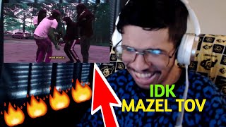 IDK - MAZEL TOV FT. A$AP FERG (OFFICIAL LYRIC VIDEO) (Reaction)