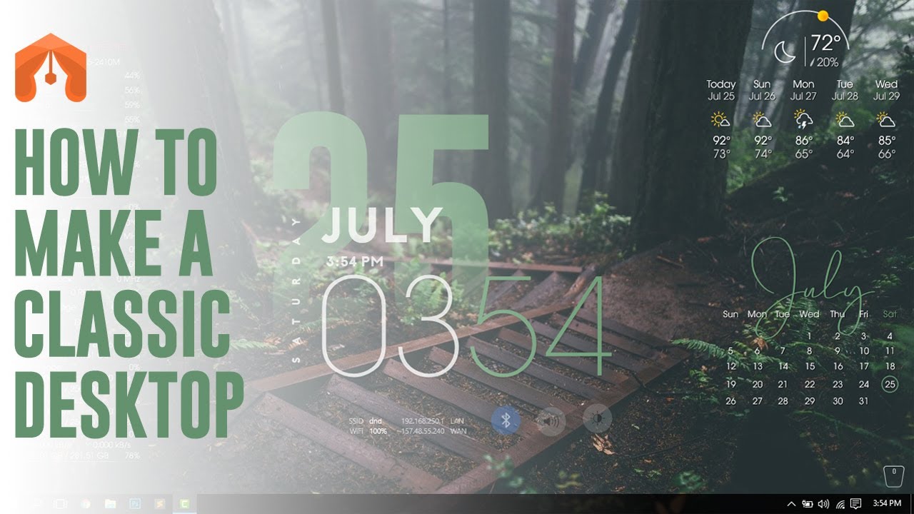 Classic Desktop - Make Windows Look Better - YouTube