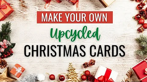 3 EASY Upcycled Christmas Cards! ♻️