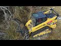 Forestry Mowing with CAT 299 XHP - Drone Perspective