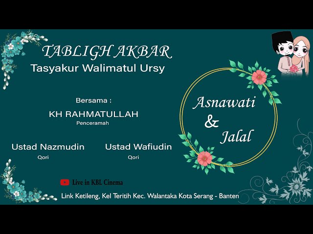 🔴 LIVE‼️ Tabligh Akbar Tasyakur Walinatul Ursy  Asnawati & Jalal - Link Ketileng class=