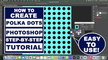 how to create polka dots design Photoshop ellipse tool step-by-step tutorial #webgify we give jobs