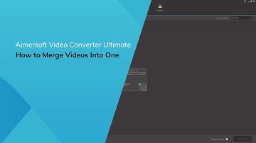 How to Merge Videos - Using Guide for Aimersoft Video Converter Ultimate
