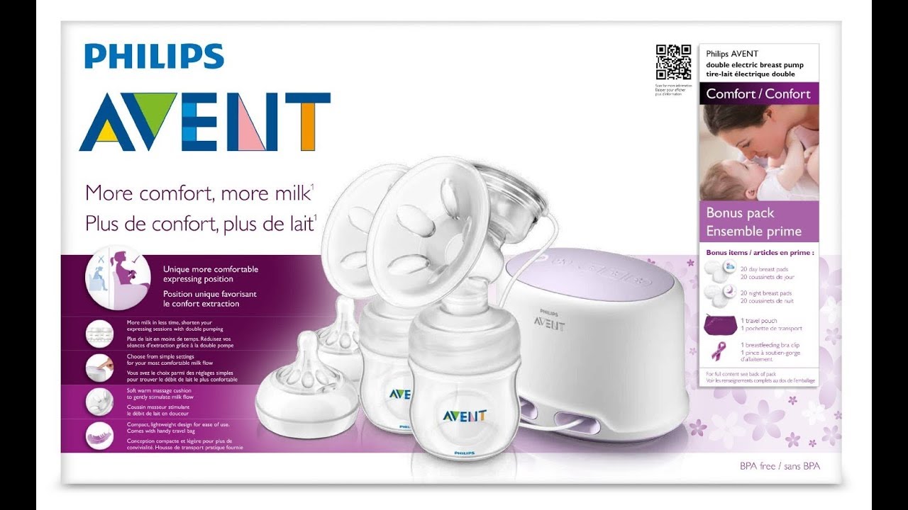 Instrucciones Como Armar Extractor de leche materna eléctrico doble Comfort  SCF334 Philips Avent 