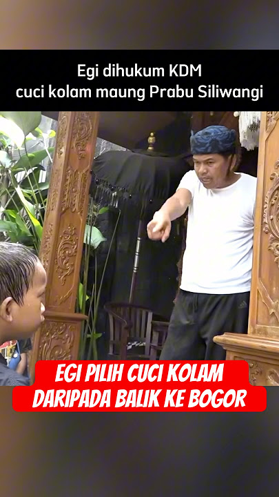 Egi dihukum Kang Dedi Mulyadi cuci kolam maung Prabu Siliwangi #shorts #dedimulyadi #fyp