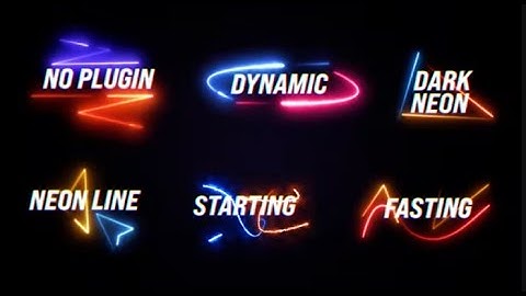 Neon Text Animation 40473202 | After Effects Project Files | Videohive