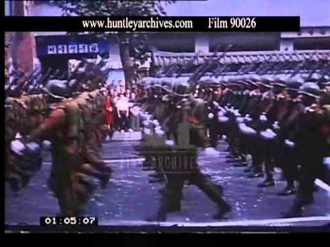 38th Parallel and Bridge of No Return to North Korea in 1967 - Film 90026