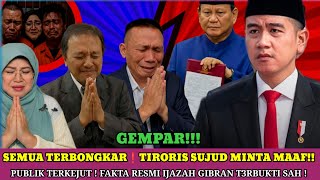 DETK-DETIK TIRORIS MENUNDUK‼️Ijazah Gibran Terbukti SAH, Tudingan Berbalik Jadi BUMERANG