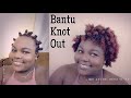 Natural Hair | Detailed Bantu Knot out on short natural hair