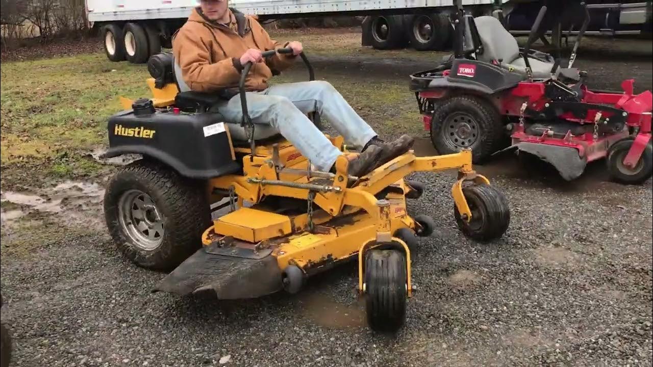 2107 HUSTLER SUPER Z STANDING ZERO TURN MOWER WITH 60" DECK YouTube