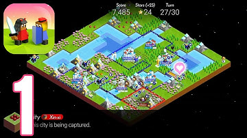 The Battle of Polytopia - Gameplay Walkthrough Part 1 - Tutorial & Singleplayer (ios,Android)