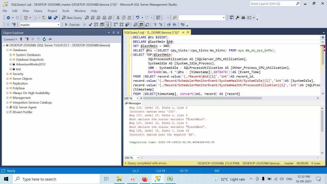 Update How To Check SQL Server CPU Utilization History In SQL Server 2019